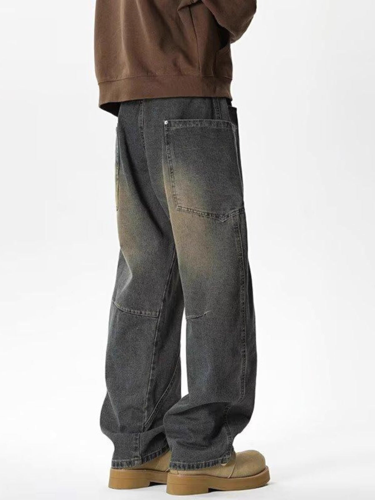 Baggy Utility Denim – Washed Black Edition