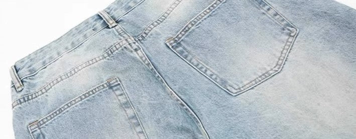 Baggy Washed Blue Jeans – Streetwear Essentials