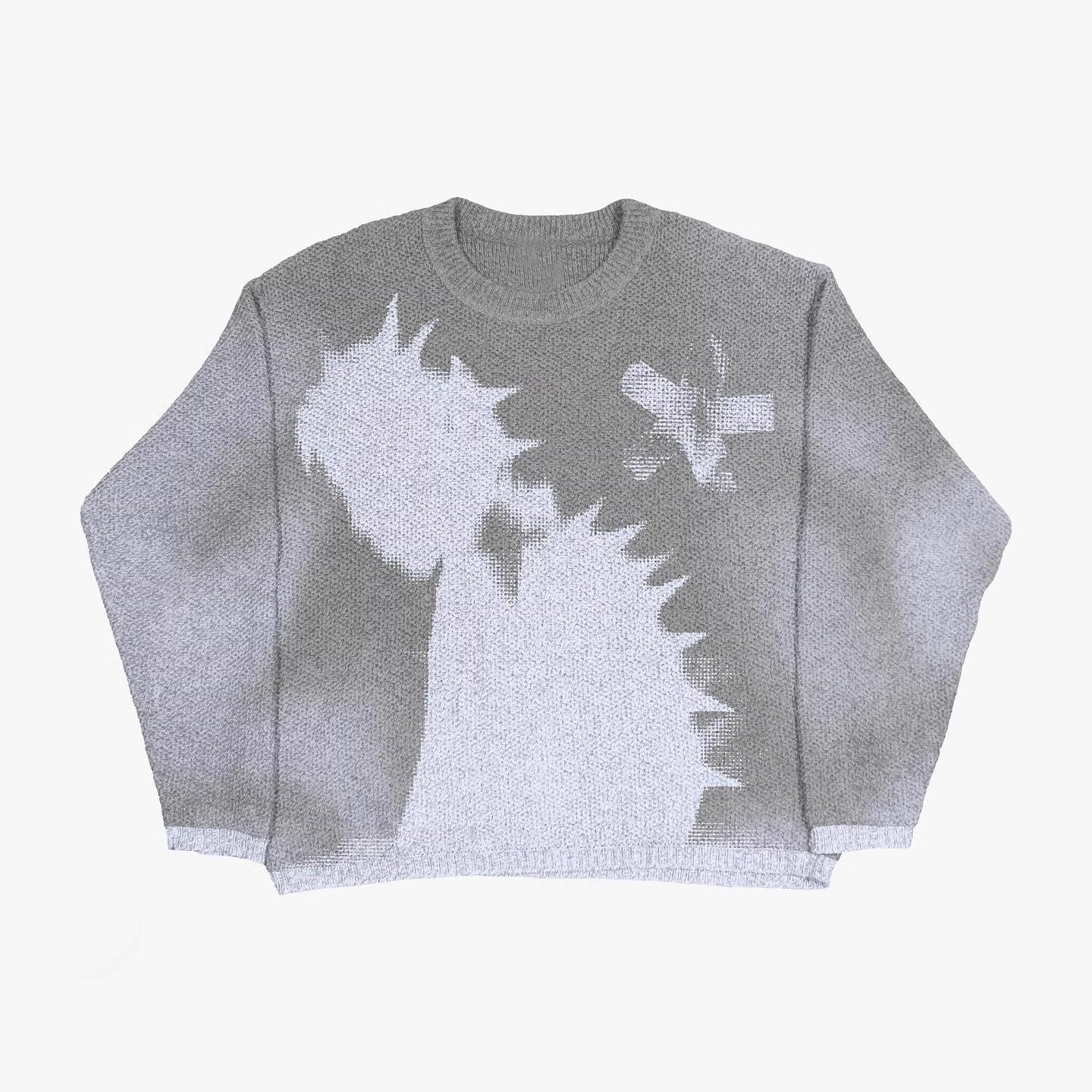 “Concrete Bloom – Signal Decay Knit”