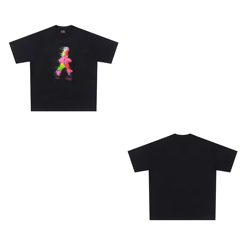 Glitchwalk Oversized Tee – “Keep Moving”