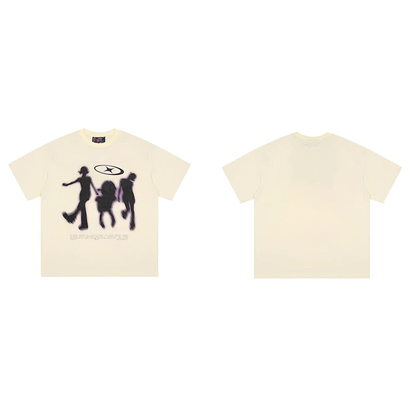 💜Shadow Figures Tee – Stay Moving