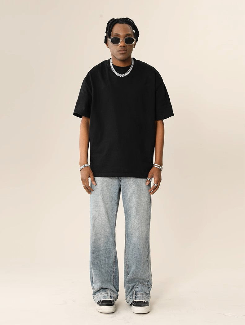 Dropped Pocked Baggy Jeans