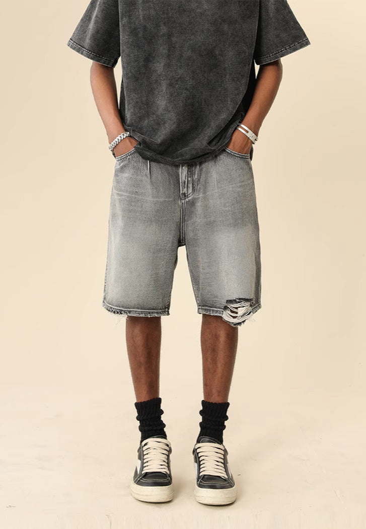 Baggy Grey Jorts – Classic Street Style Fit