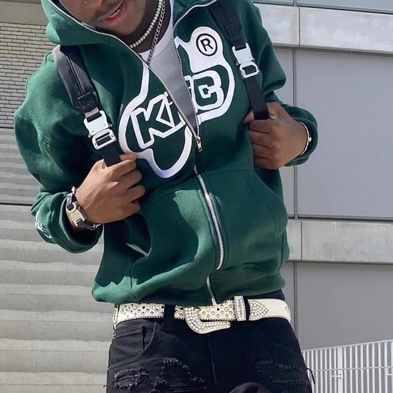 KGB® Bubble Logo Zip-Up Hoodie