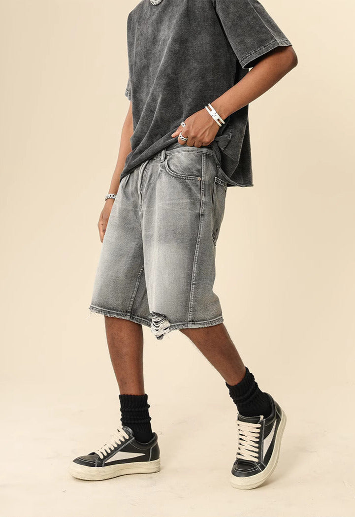 Baggy Grey Jorts – Classic Street Style Fit