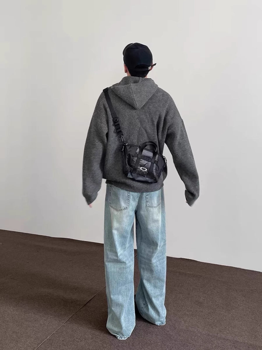 Baggy Washed Blue Jeans – Streetwear Essentials