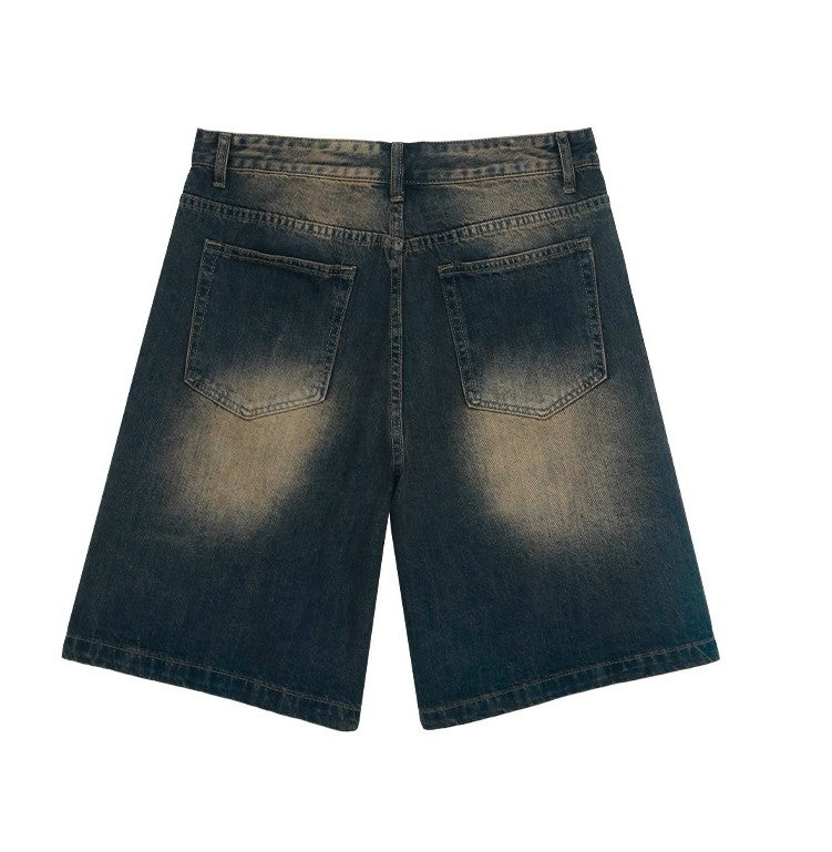 “Dusk Burnout Jorts – Washed & War-Ready”  Description: