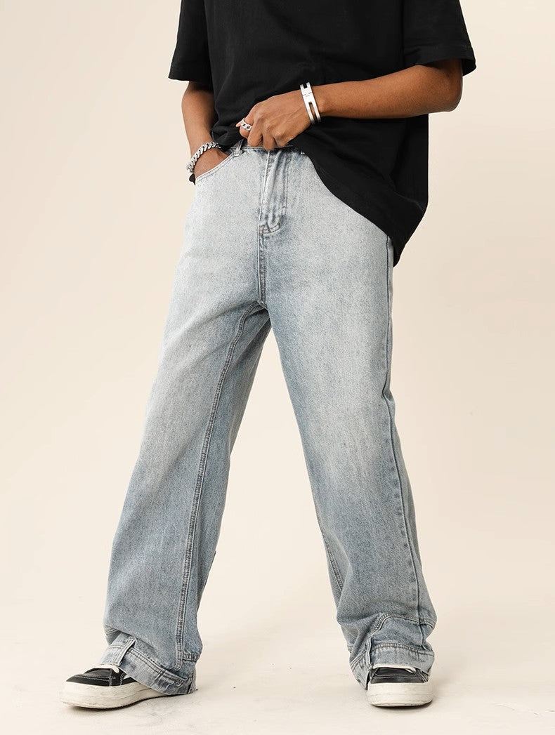 Dropped Pocked Baggy Jeans