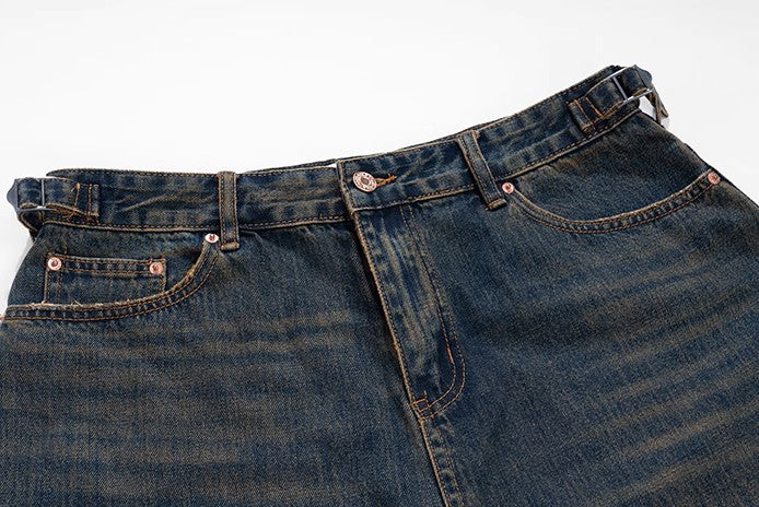 Essential Baggy Streetwear Jorts – Washed Brown