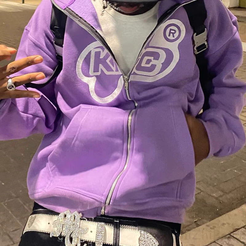 KGB® Bubble Logo Zip-Up Hoodie