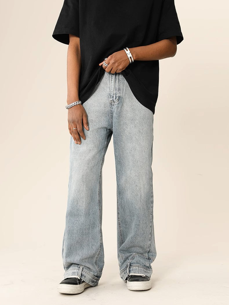 Dropped Pocked Baggy Jeans