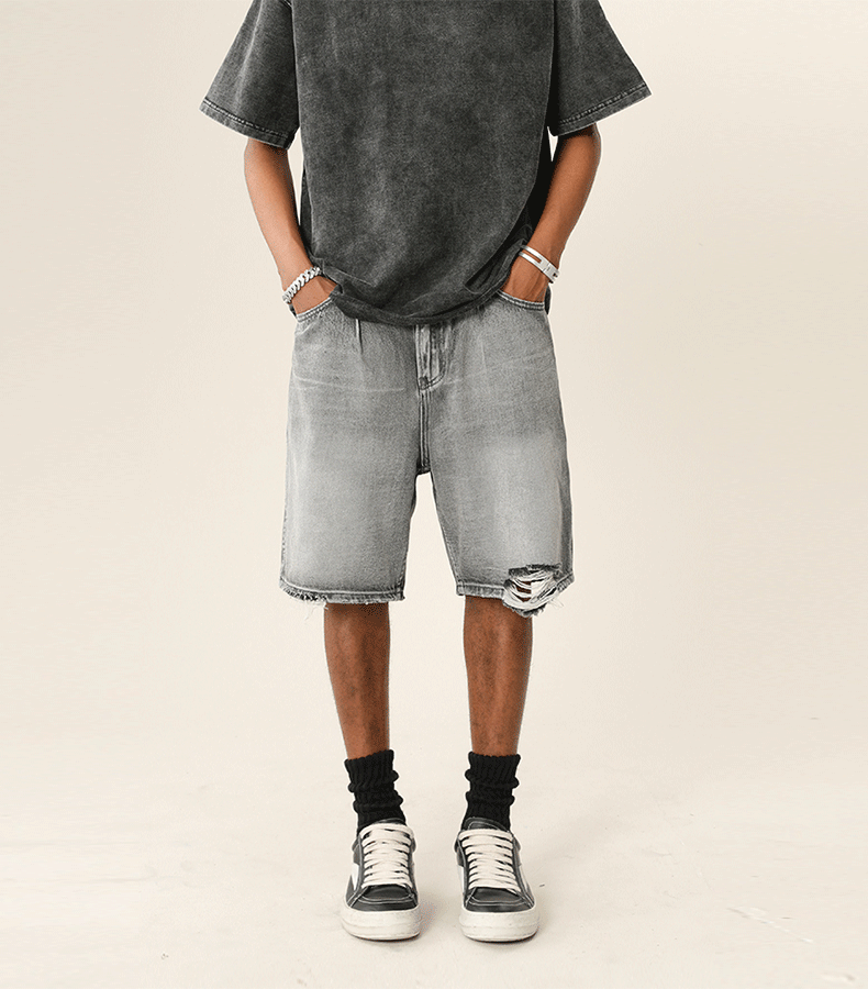 Baggy Grey Jorts – Classic Street Style Fit