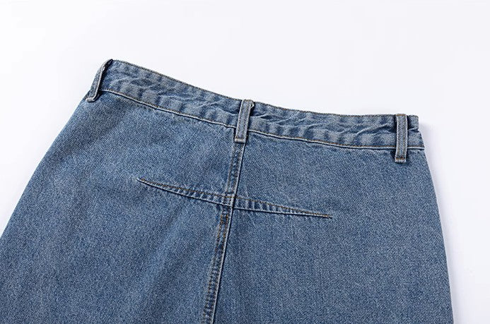 Dropped Pocked Baggy Jeans