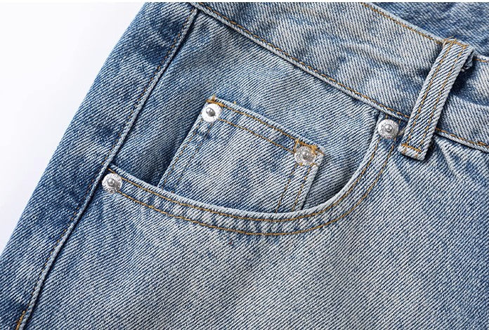 Dropped Pocked Baggy Jeans