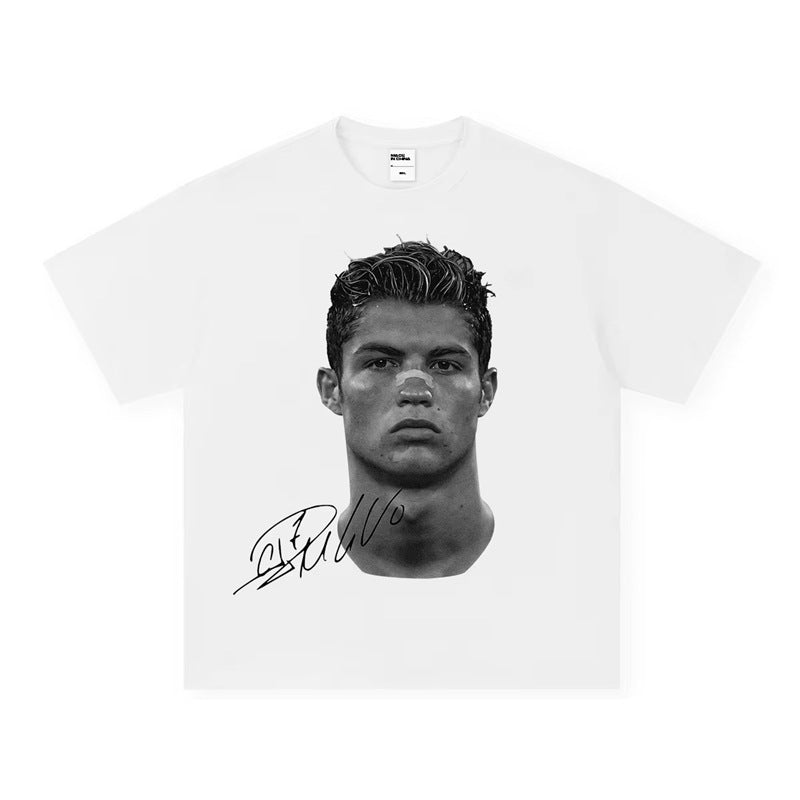 Ronaldo ‘Legacy Built’ Tee – Greatness in Black & White