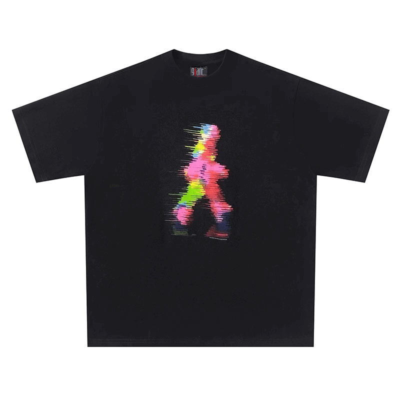 Glitchwalk Oversized Tee – “Keep Moving”