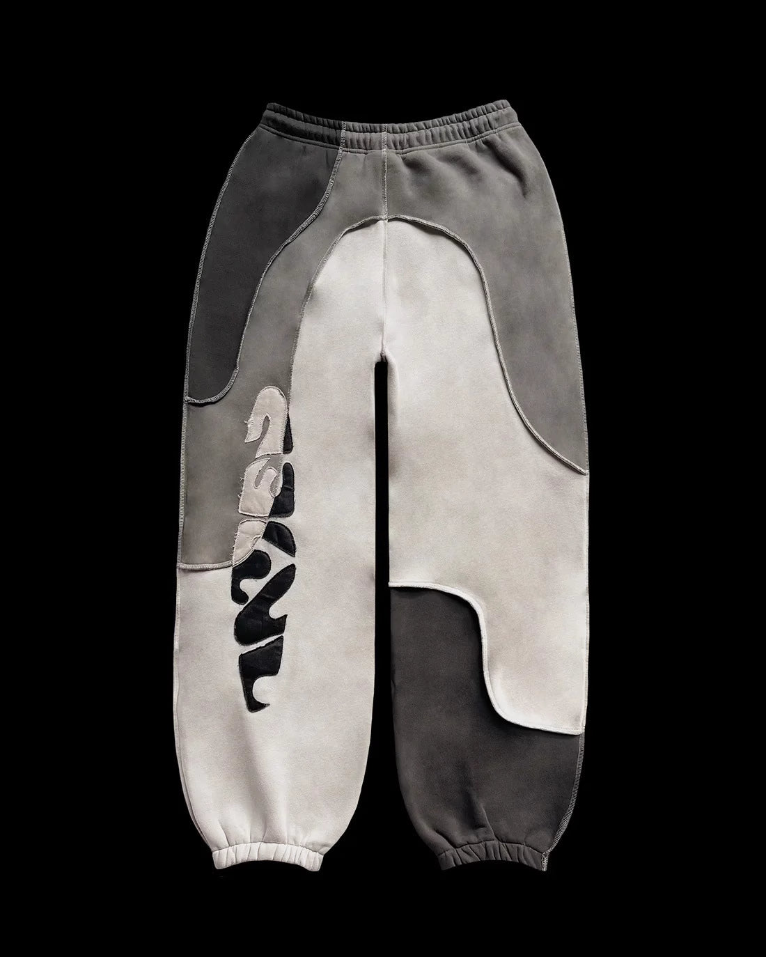 💧 “Sky Drip” Patchwork Tracksuit – Blue Fade