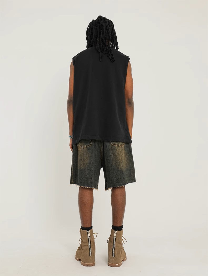 Essential Baggy Streetwear Jorts – Washed Brown