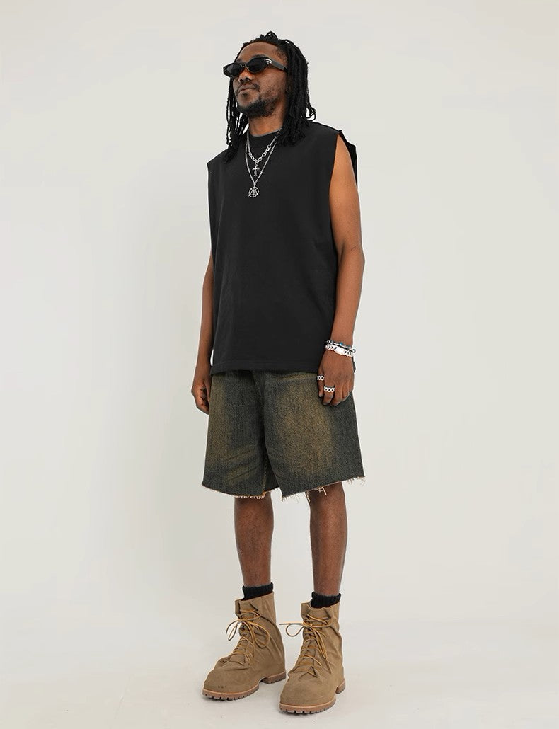 Essential Baggy Streetwear Jorts – Washed Brown