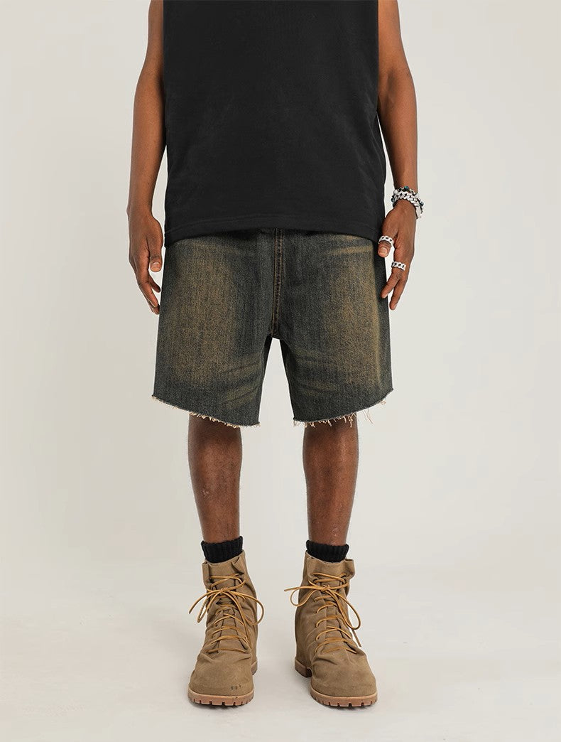 Essential Baggy Streetwear Jorts – Washed Brown
