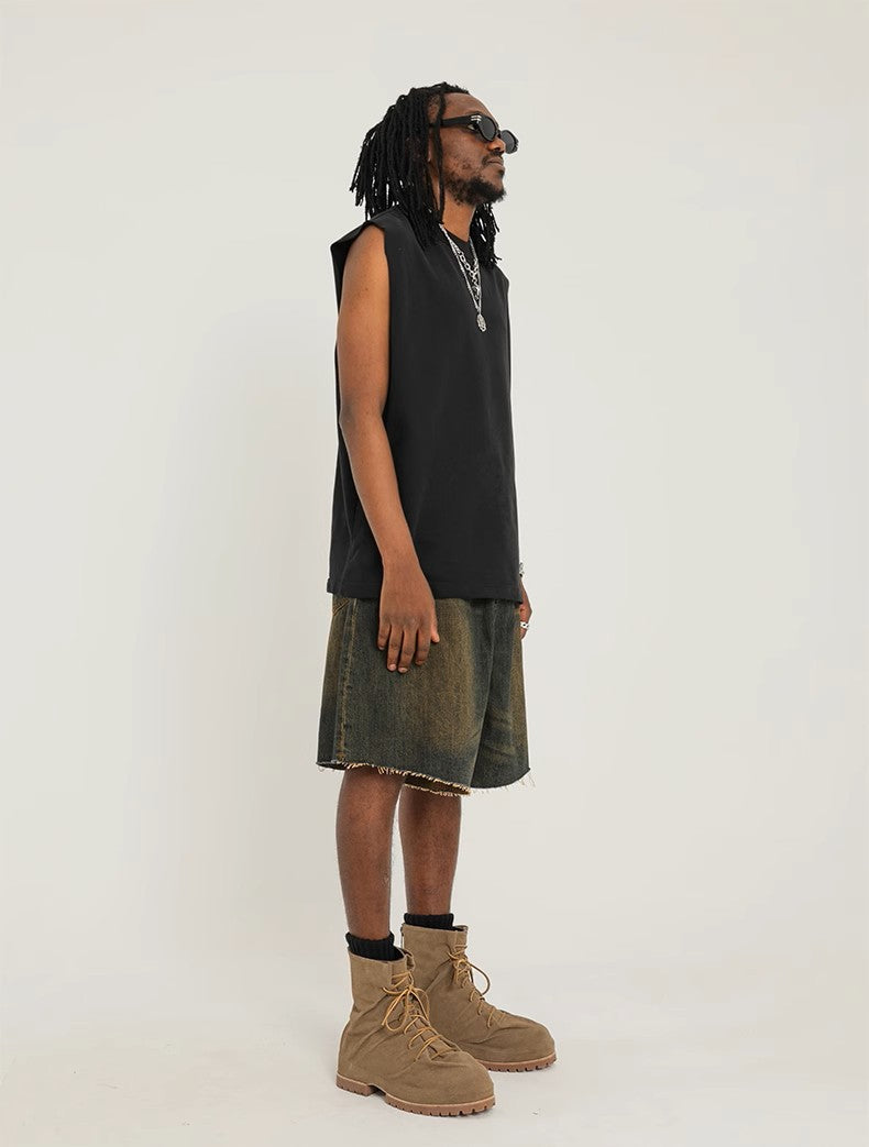 Essential Baggy Streetwear Jorts – Washed Brown