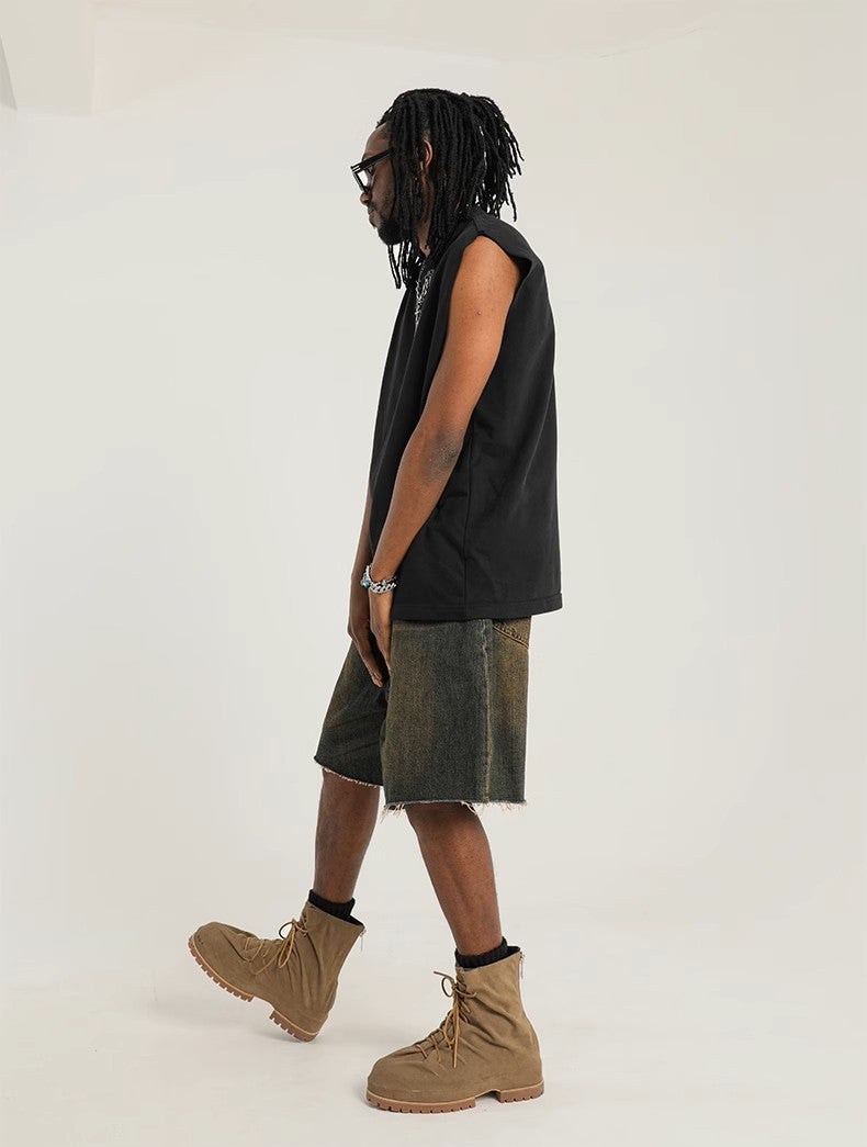 Essential Baggy Streetwear Jorts – Washed Brown