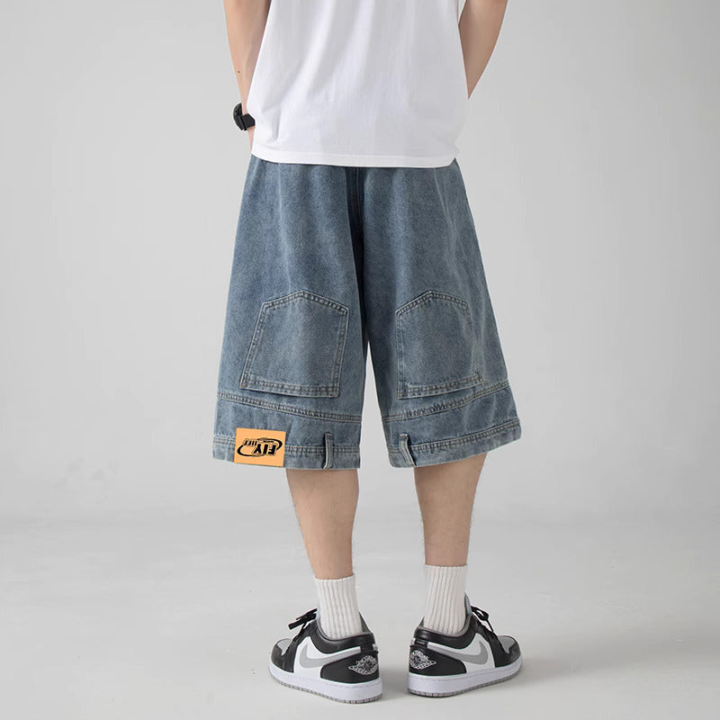 “Side Pocket Drop-Cut Jorts”
