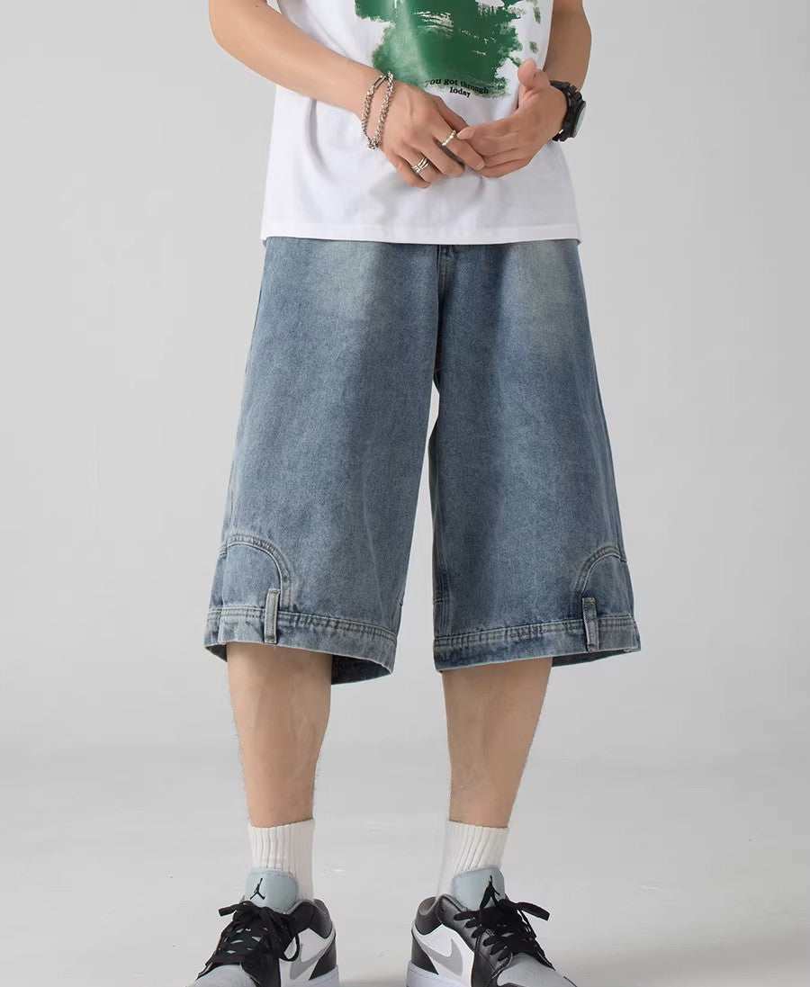 “Side Pocket Drop-Cut Jorts”