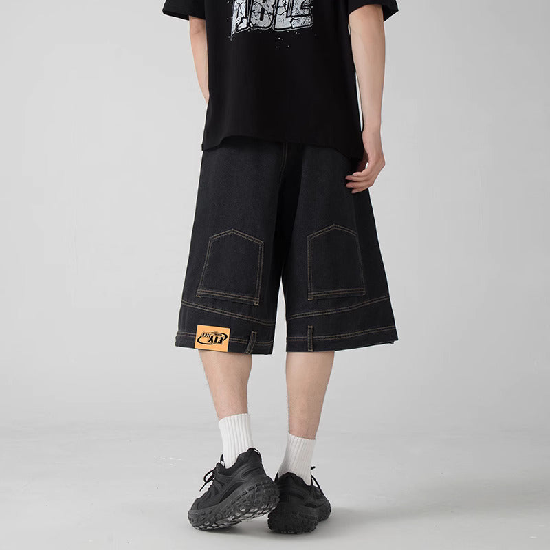 “Side Pocket Drop-Cut Jorts”