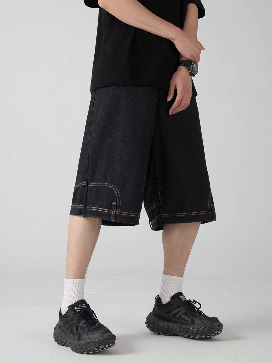 “Side Pocket Drop-Cut Jorts”