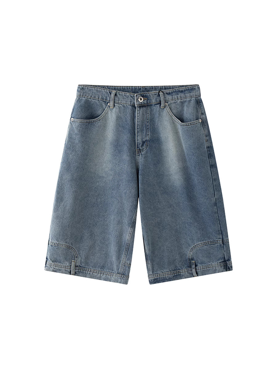 “Side Pocket Drop-Cut Jorts”