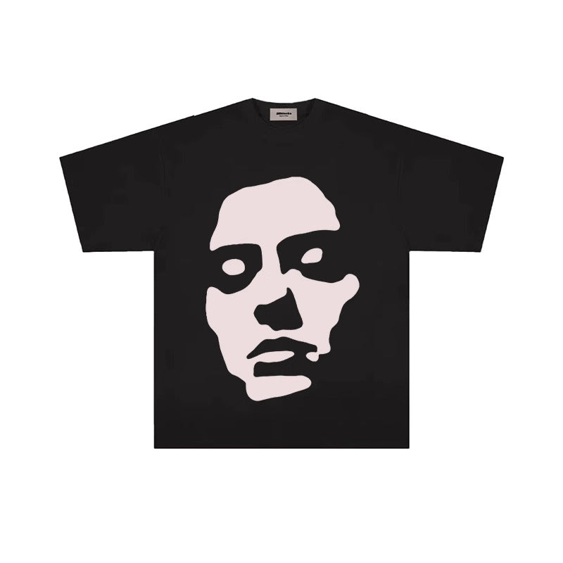 Abstract Face Oversized Tee