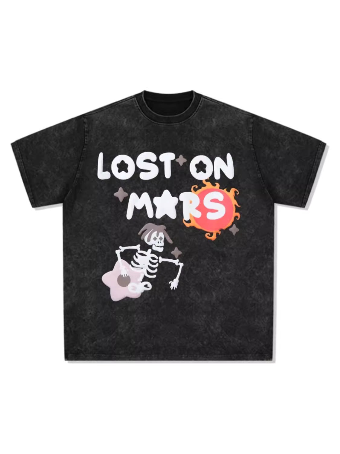 Lost on Mars Tee – Cosmic Skeleton Trip