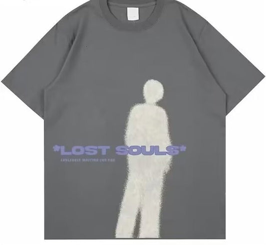 🌌 Lost Souls Tee – Y2K Shadow Statement Shirt
