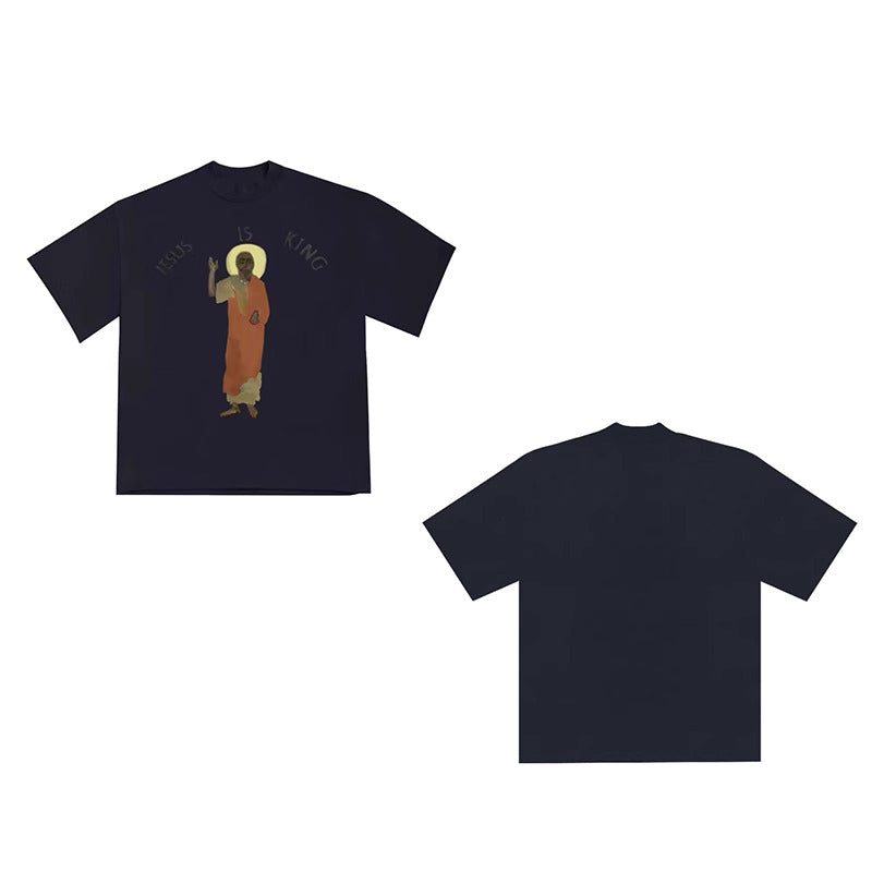 Jesus Is King Tee – Vintage Faith Street Statement✝️