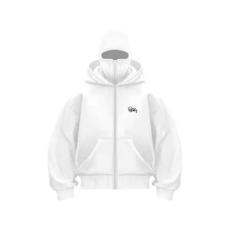 🔥 ShadowStorm Balaclava Zip-Up Hoodie