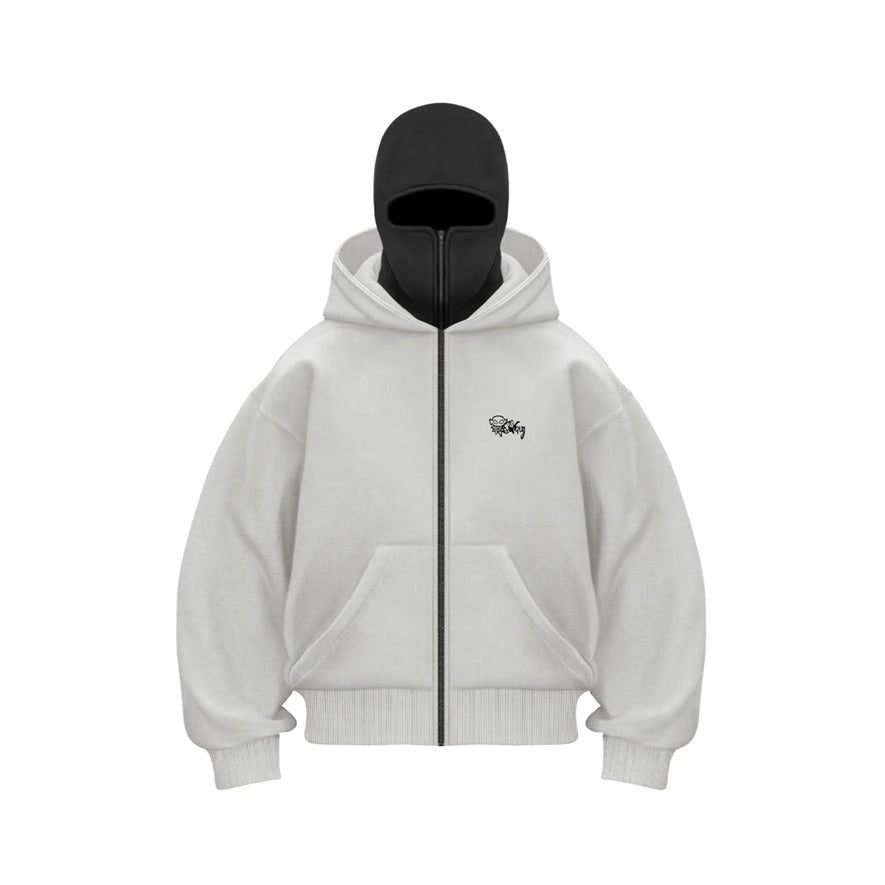 🔥 ShadowStorm Balaclava Zip-Up Hoodie