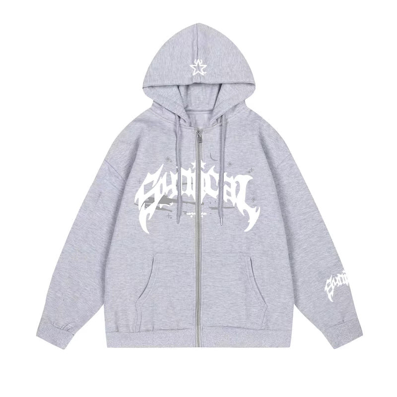 “Soulstar Type Zipper Hoodie – Forest Green”