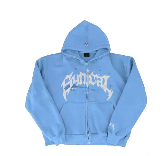 “Soulstar Type Zipper Hoodie – Forest Green”